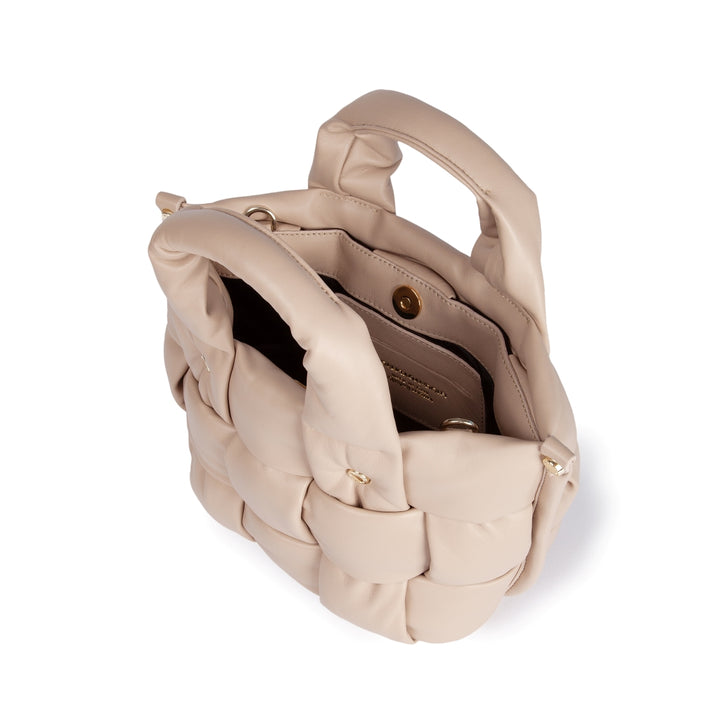 Roberta Gandolfi Greta Mini Nappa borsa in soffice pelle di agnello imbottita ed intrecciata a mano Sottocosto