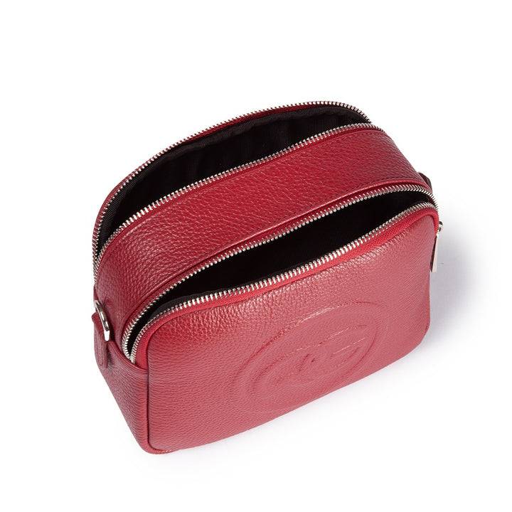 Roberta Gandolfi Roberta Pelle camera e crossbody in pelle con doppio scomparto e tracolla staccabile Saldi