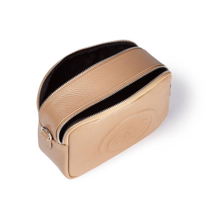 Roberta Gandolfi Roberta Pelle camera e crossbody in pelle con doppio scomparto e tracolla staccabile Offerte
