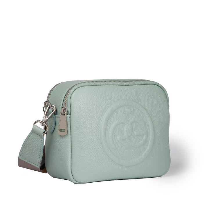 Roberta Gandolfi Roberta Pelle camera e crossbody in pelle con doppio scomparto e tracolla staccabile Offerta