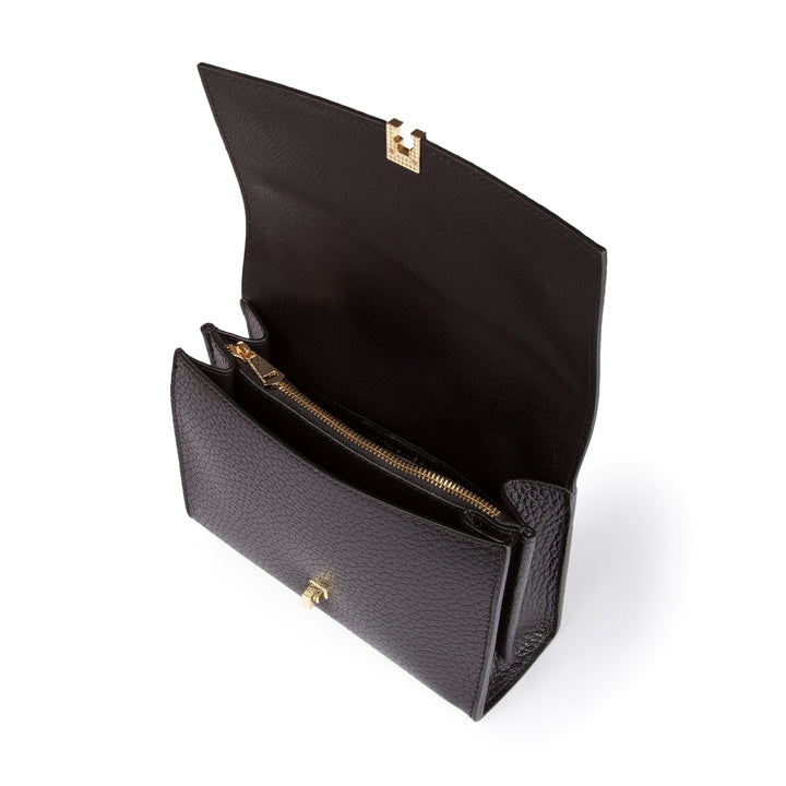 Roberta Gandolfi Elodie compact crossbody borsa in pelle con tramezza interna e tasca esterna con tracolla staccabile e regolabile Offerte