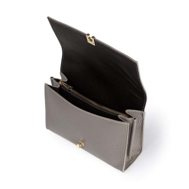 Roberta Gandolfi Elodie compact crossbody borsa in pelle con tramezza interna e tasca esterna con tracolla staccabile e regolabile Vendita Economica