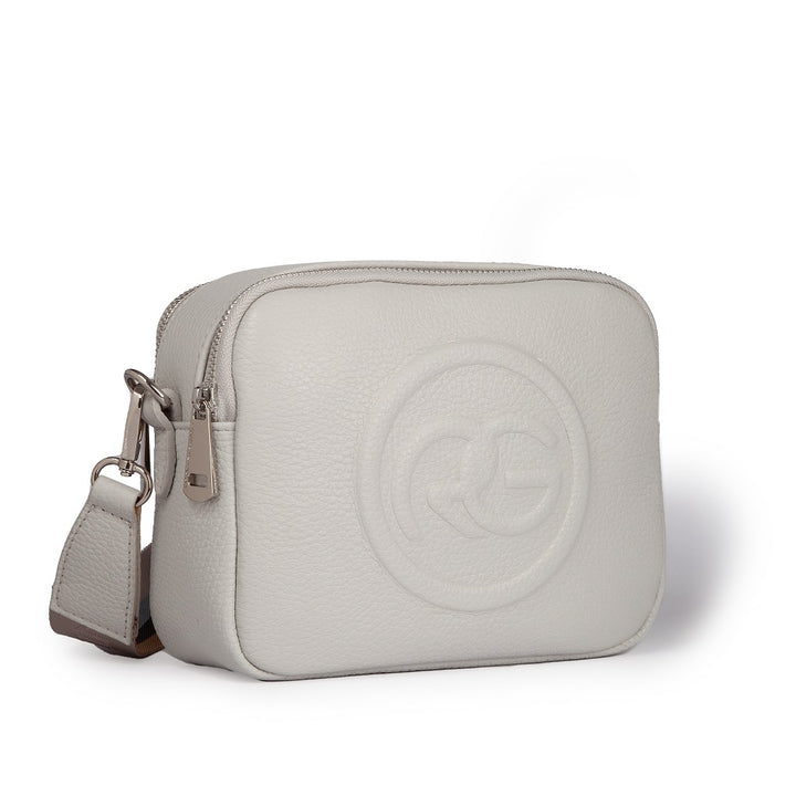 Roberta Gandolfi Roberta Pelle camera e crossbody in pelle con doppio scomparto e tracolla staccabile In Saldo
