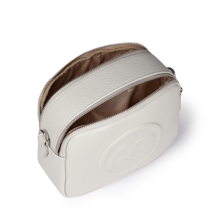 Roberta Gandolfi Roberta Pelle camera e crossbody in pelle con doppio scomparto e tracolla staccabile In Saldo