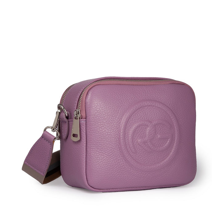 Roberta Gandolfi Roberta Pelle camera e crossbody in pelle con doppio scomparto e tracolla staccabile Nuova