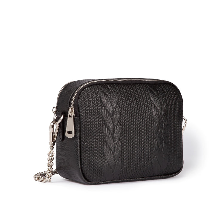 Roberta Gandolfi Camera Treccia borsa a spalla e crossbody in pelle stampata con tracolla catena 2025