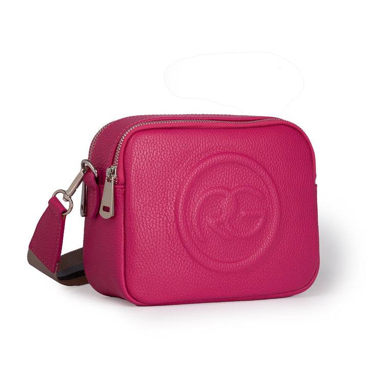 Roberta Gandolfi Roberta Pelle camera e crossbody in pelle con doppio scomparto e tracolla staccabile Italy