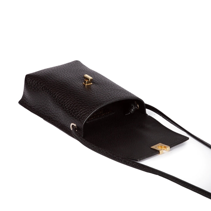 Roberta Gandolfi Elodie minibag and phoneholder in pelle con pratica tasca esterna e tracolla regolabile Outlet