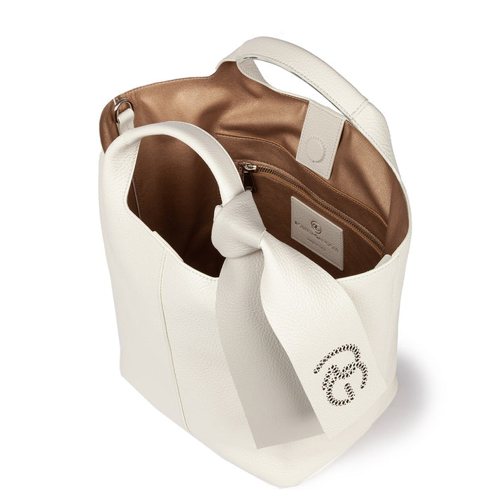 Roberta Gandolfi Maia handbag borsa a mano in pelle martellata e tracolla staccabile Saldi
