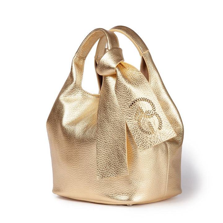 Roberta Gandolfi Maia handbag borsa a mano in pelle martellata e tracolla staccabile Qualità