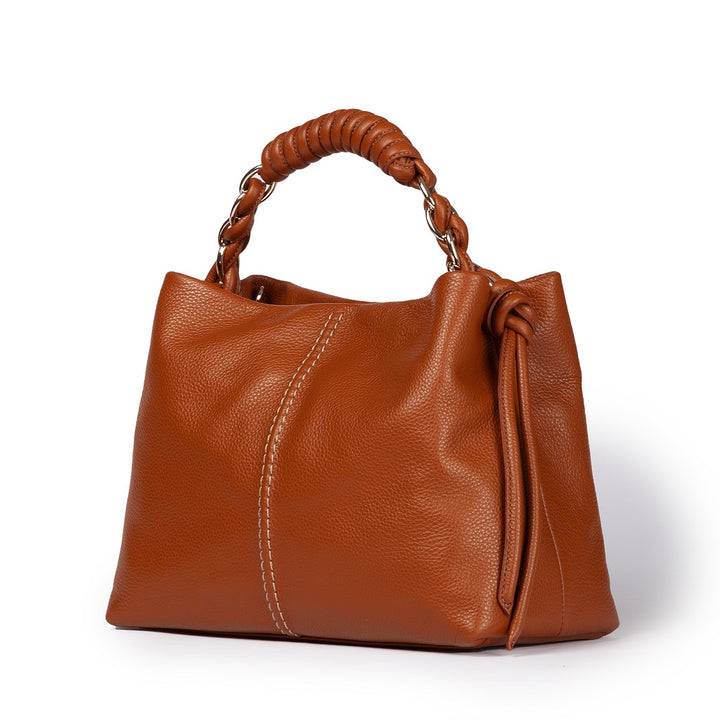 Roberta Gandolfi Amina small borsa a mano in pelle con manico tubolare fasciato e tracolla staccabile Negozi Online