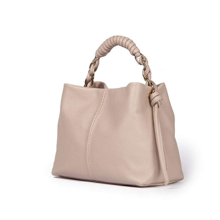 Roberta Gandolfi Amina small borsa a mano in pelle con manico tubolare fasciato e tracolla staccabile Acquista Ora