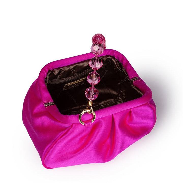 Roberta Gandolfi Sirenetta Puffy mini bag in raso di seta e manico gioiello Affare Del Giorno