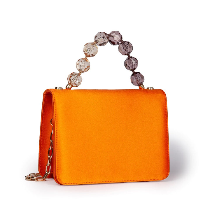 Roberta Gandolfi Sirenetta Mini bag in raso di seta e manico gioiello Prezzo Ridotto