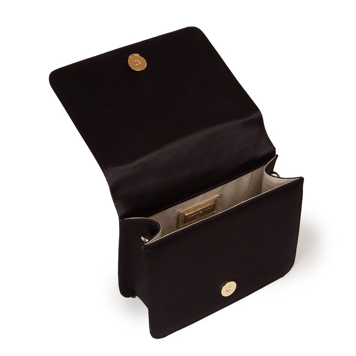 Roberta Gandolfi Sirenetta Mini bag in raso di seta e manico gioiello Sconto