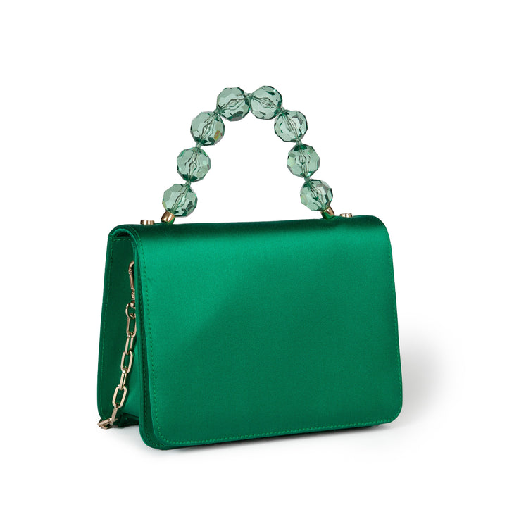 Roberta Gandolfi Sirenetta Mini bag in raso di seta e manico gioiello Offerta