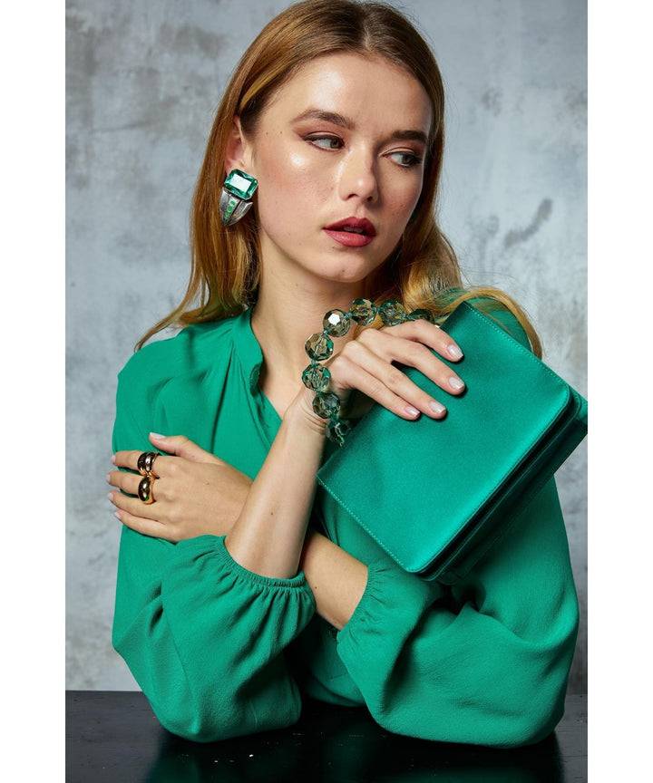 Roberta Gandolfi Sirenetta Mini bag in raso di seta e manico gioiello Offerta