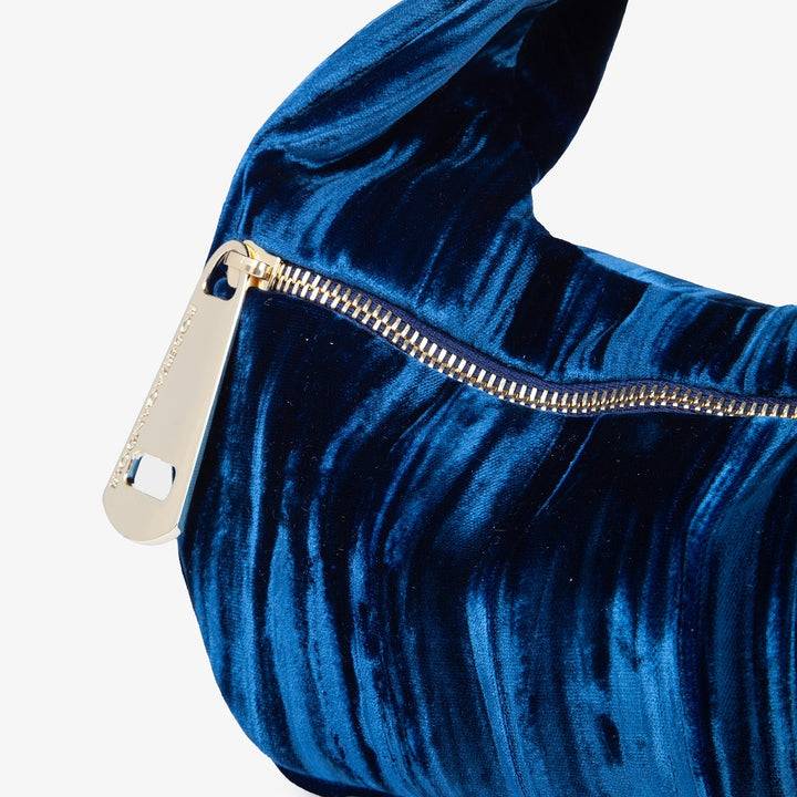 Roberta Gandolfi Bunny Velvet borsa a mano con tracolla staccabile in velluto plissè Soddisfazione Garantita