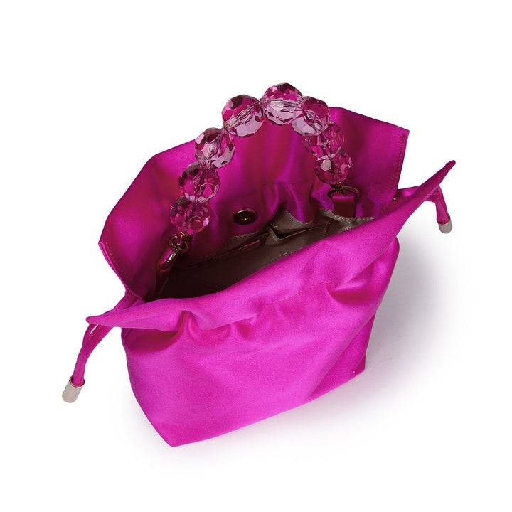 Roberta Gandolfi Sirenetta Tulip mini secchiello in raso di seta e manico gioiello Promozione Limitata