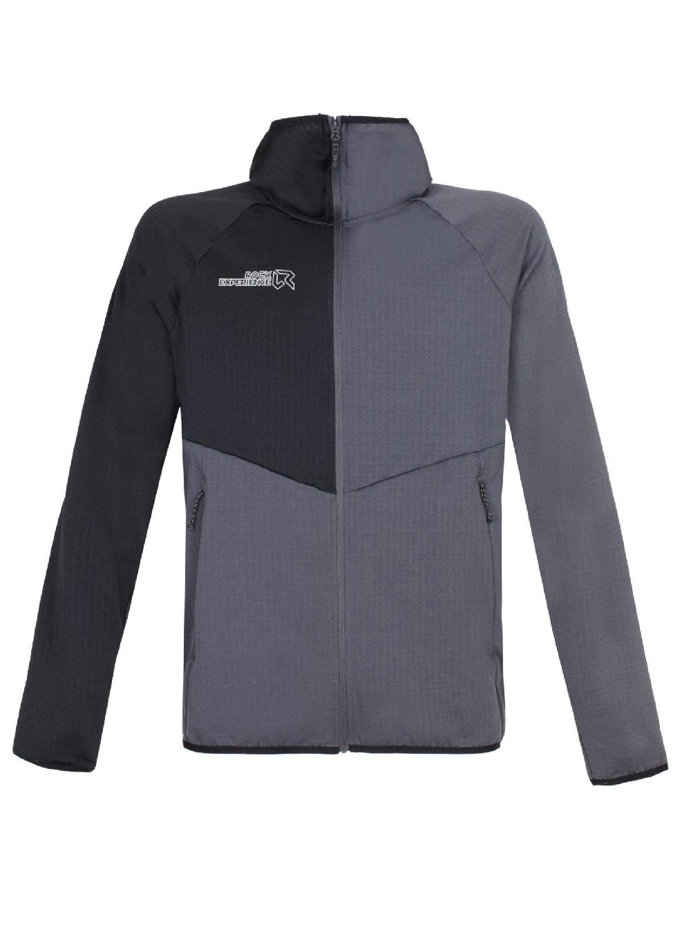Rock Experience Re.Albatross felpa full zip con cappuccio uomo Economico