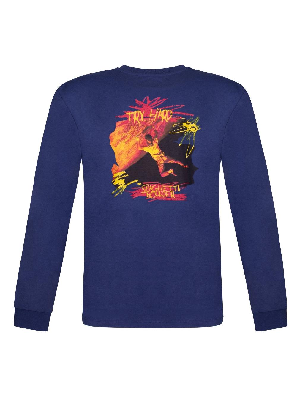Rock experience Spaghetti Boulder Try Hard t-shirt manica lunga uomo Vendita Calda