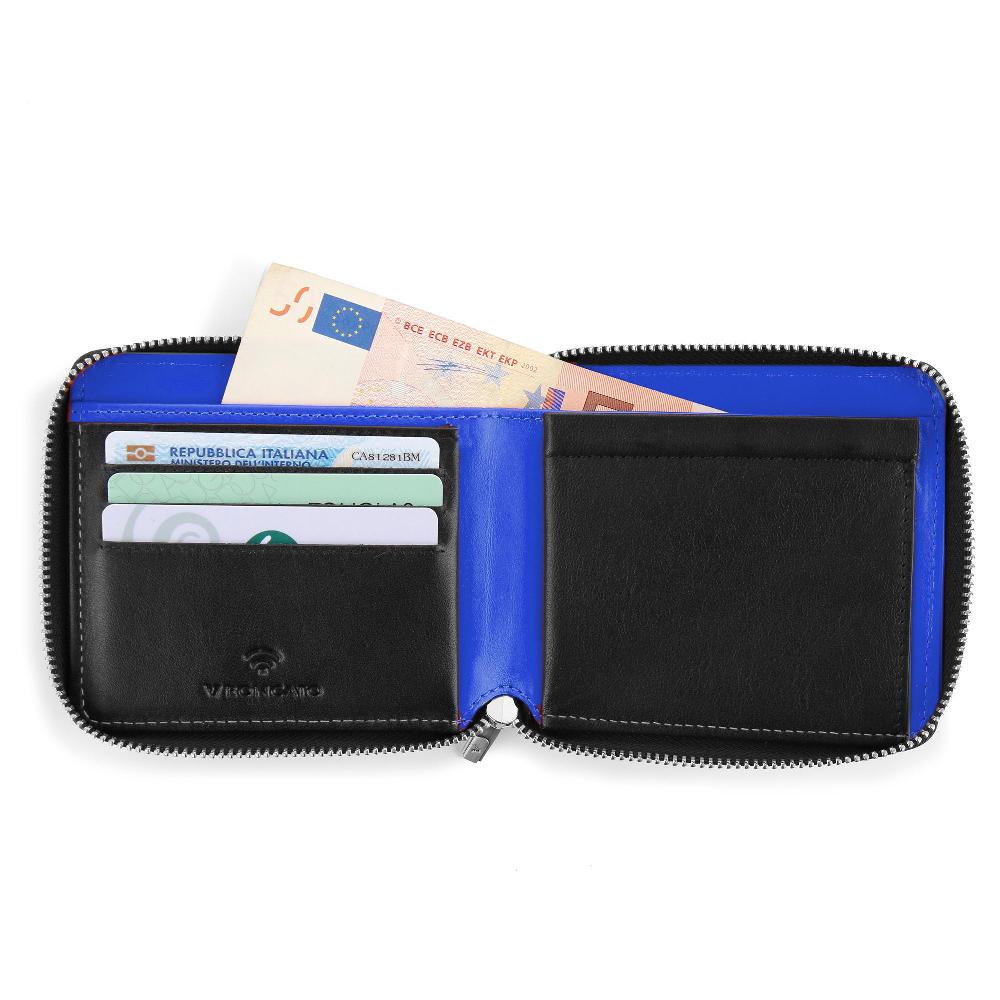 Roncato Portafoglio con portamonete taormina nero/blu Negozio Online Roncato Nuova