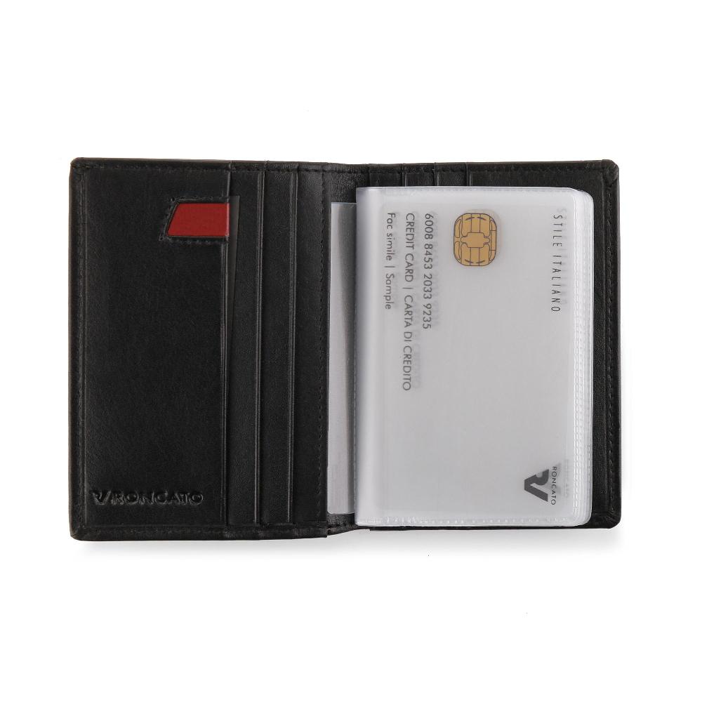 Roncato Porta carte di credito pascal nero Negozio Online Roncato Sconto