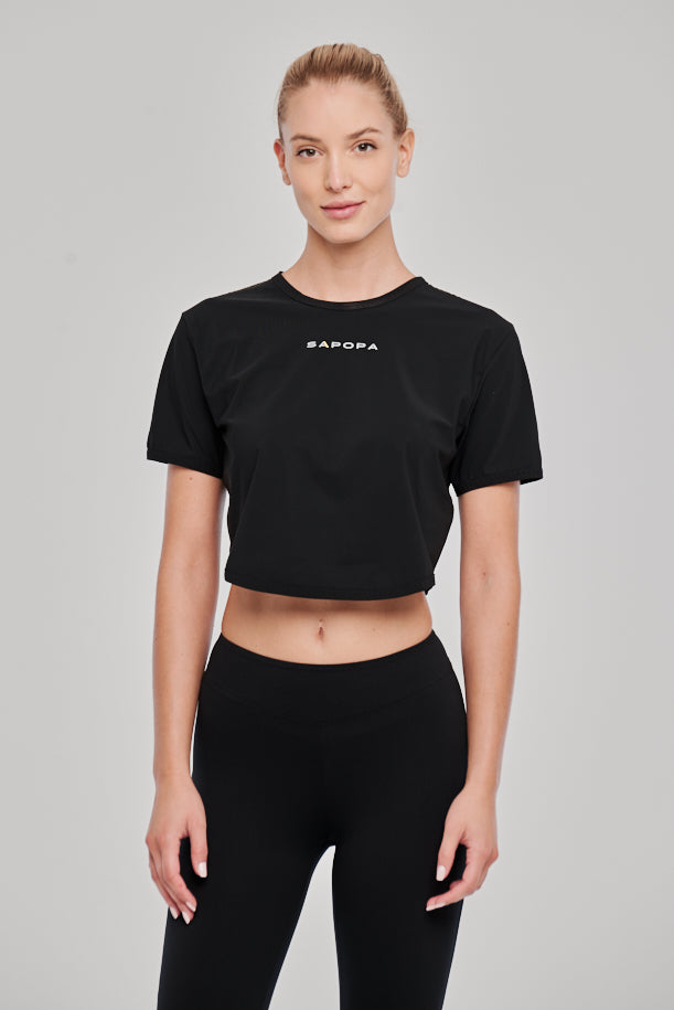 Sàpopa Sapopa Black T Shirt Economico