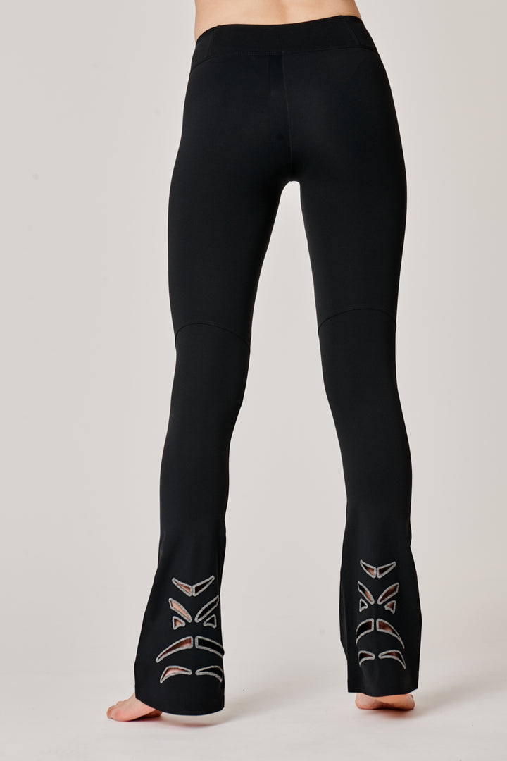 Sàpopa Vortice Black Flare Leggings Offerta