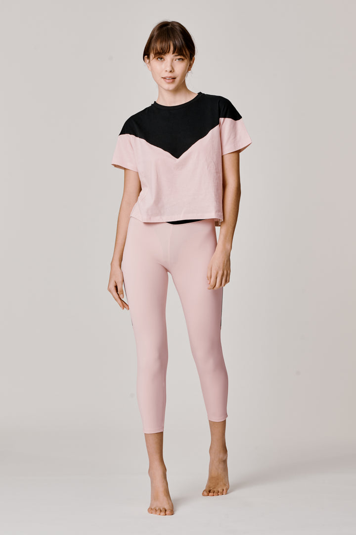 Sàpopa Valeria Crop Pink Leggings Spedizione Gratuita