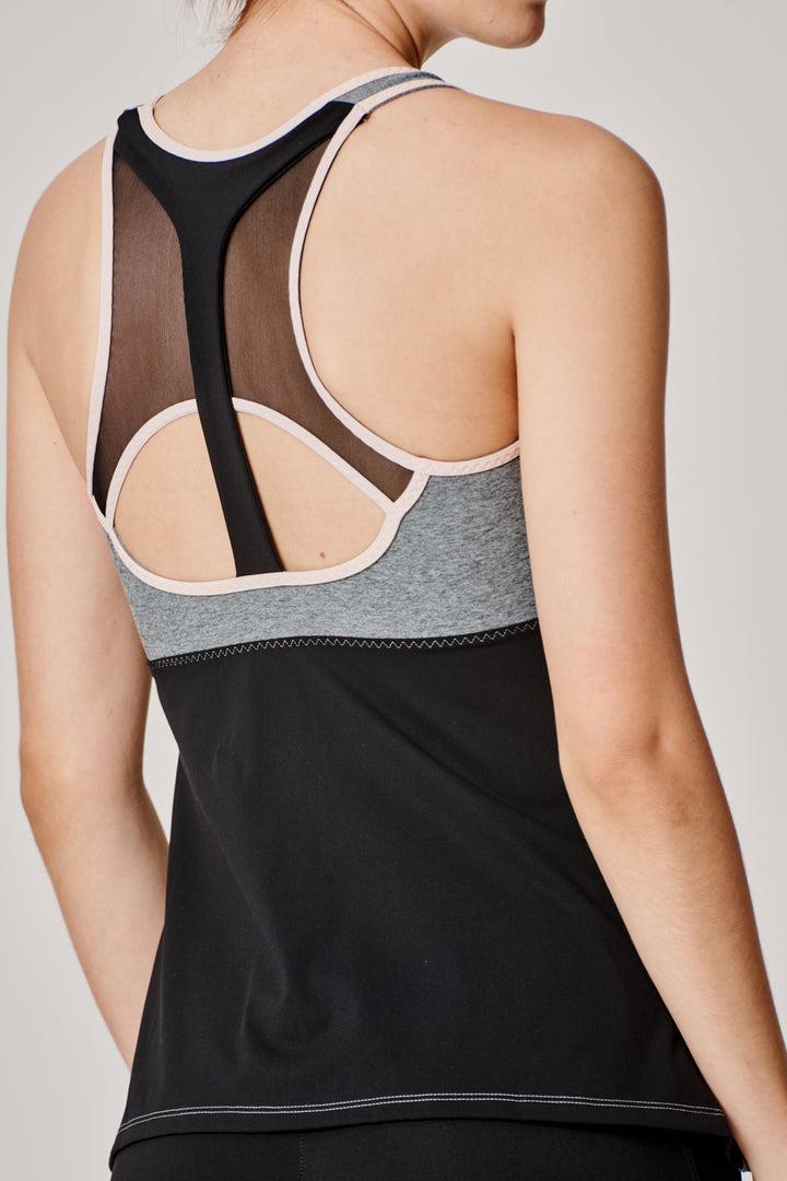 Sàpopa Classico Grey-Pink Tank Top Negozi Online