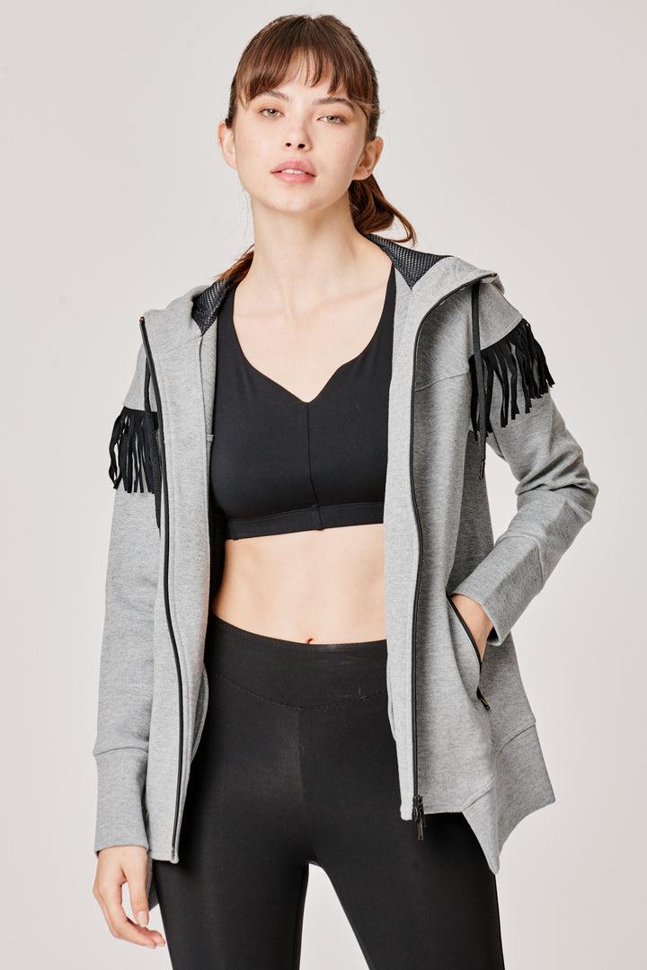 Sàpopa Kiwi Grey Fringe Sweatshirt Novità