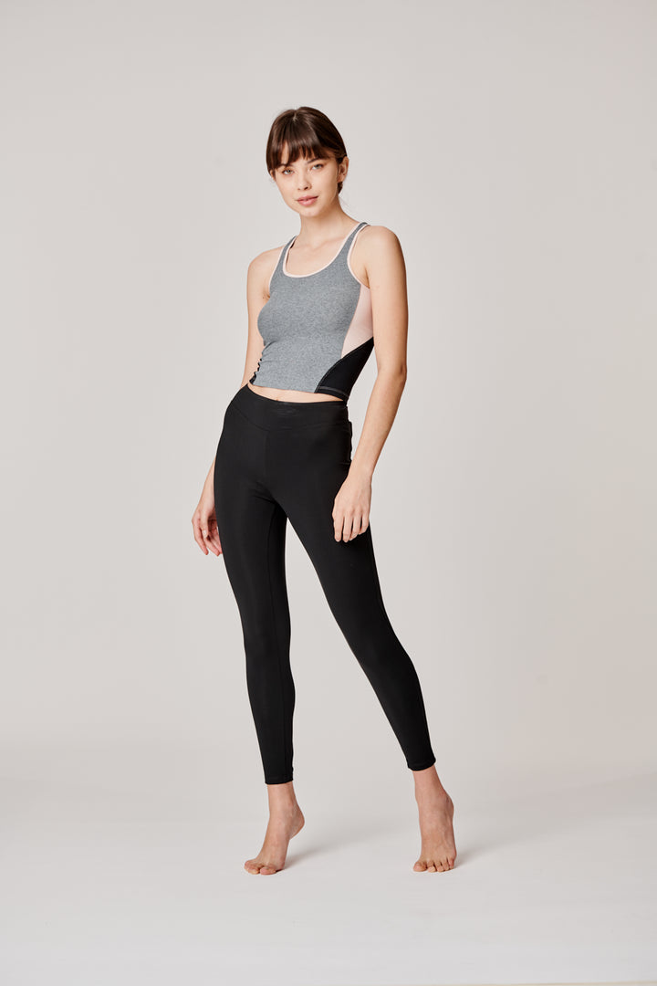Sàpopa Classy Grey-Pink Crop Top Sconto