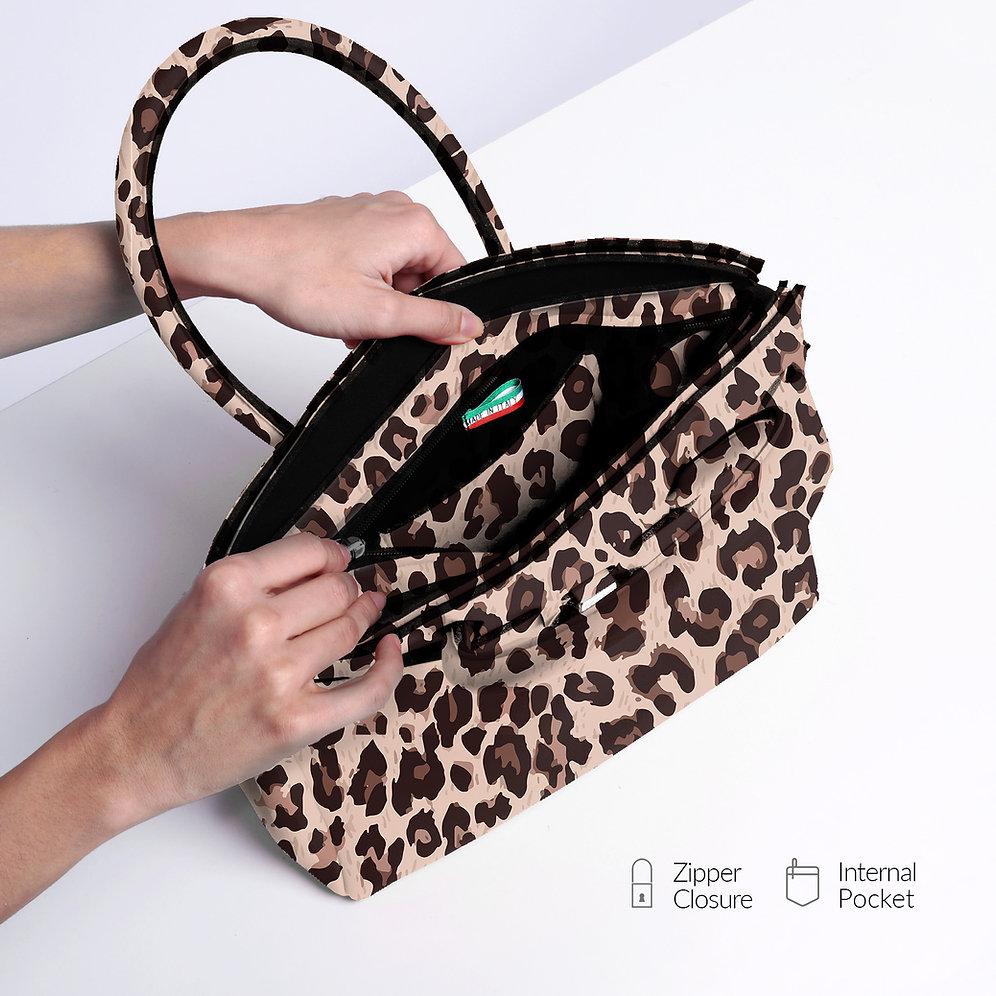 Save my bag Miss Plus - Leopard Esporta salva
