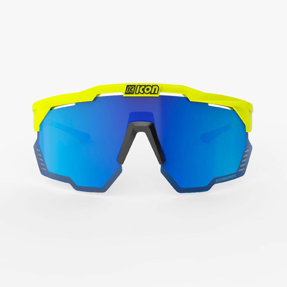 Scicon Aeroshade Kunken Occhiali Ciclismo Giallo Fluo/Blu Fino Al -60%