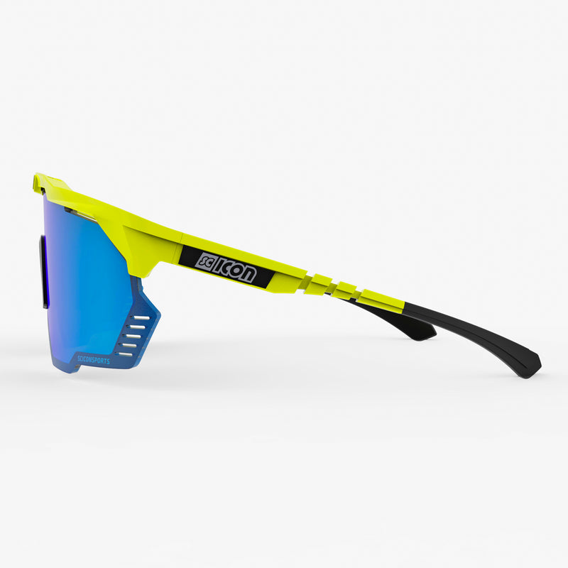 Scicon Aeroshade Kunken Occhiali Ciclismo Giallo Fluo/Blu Fino Al -60%