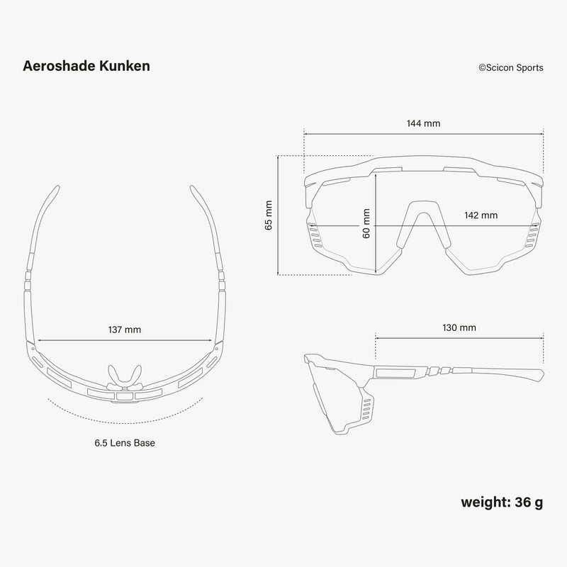 Scicon Aeroshade Kunken Occhiali Ciclismo Giallo Fluo/Blu Fino Al -60%