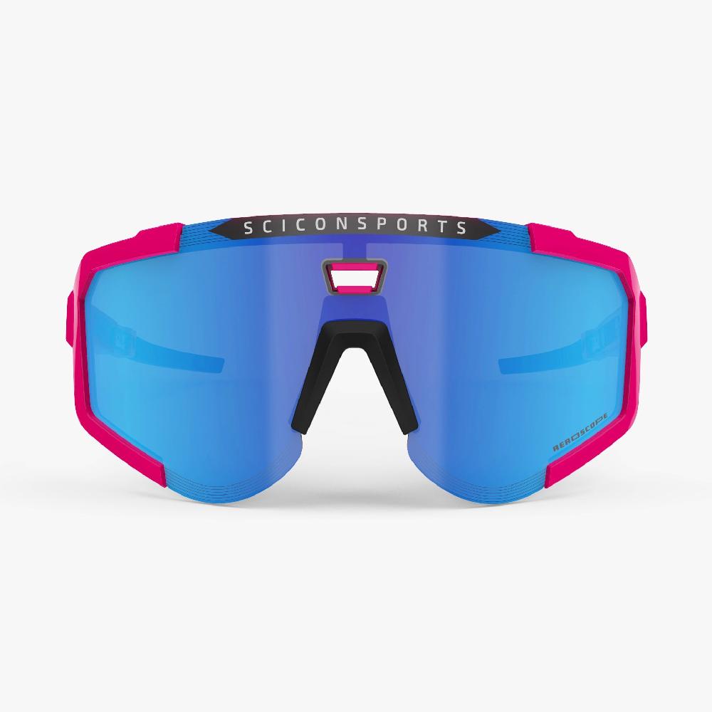 Scicon Occhiali Sportivi Aeroscope Rosa Fluo/Blu Sconto