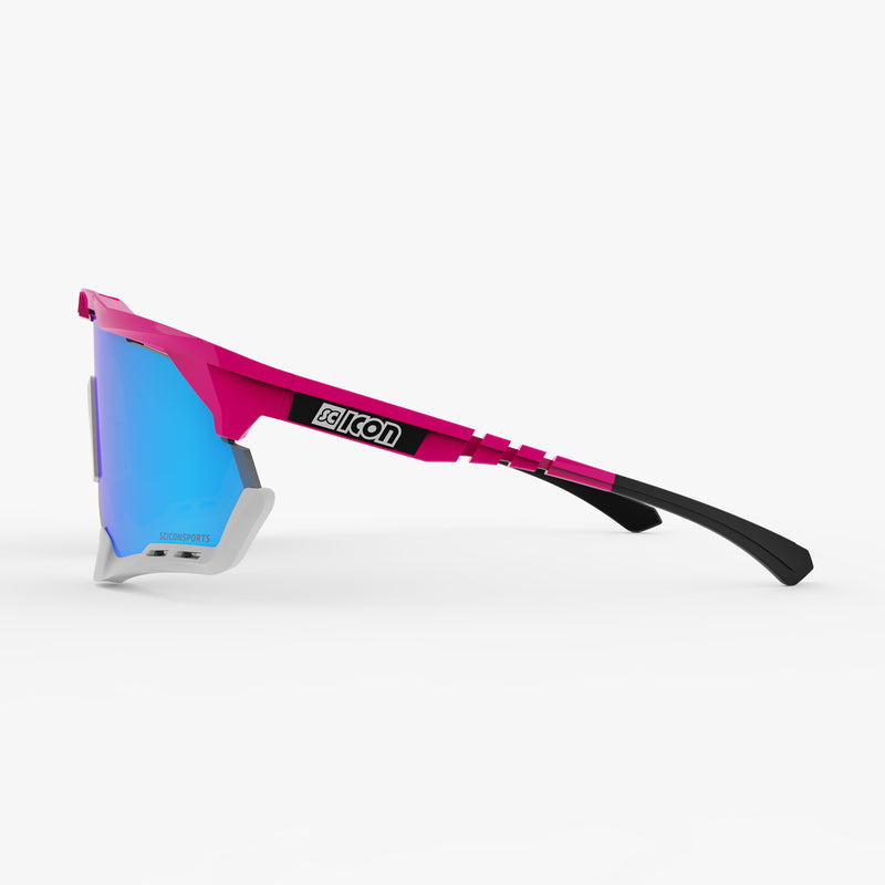 Scicon Aeroshade XL Occhiali Ciclismo Rosa Fluo/Blu Offerta
