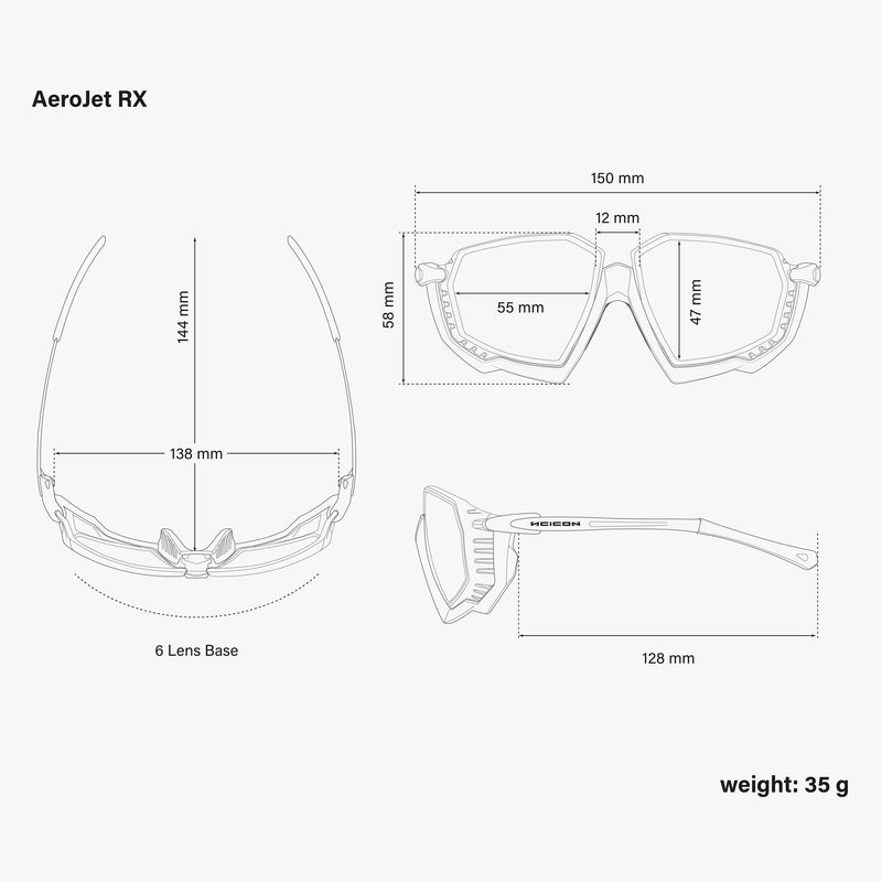 Scicon Aerojet Occhiale da vista per Ciclismo Bianco Vendita Economica