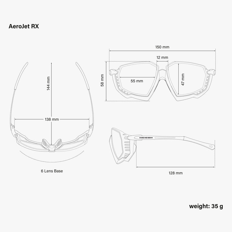 Scicon Aerojet Occhiale da vista per Ciclismo Nero Convenienza