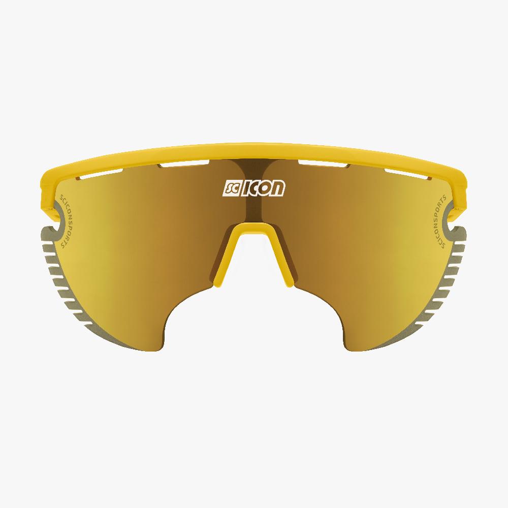 Scicon Occhiali Sportivi Aerowing Lamon Gialla/Lente Bronzo Specchiata Italia