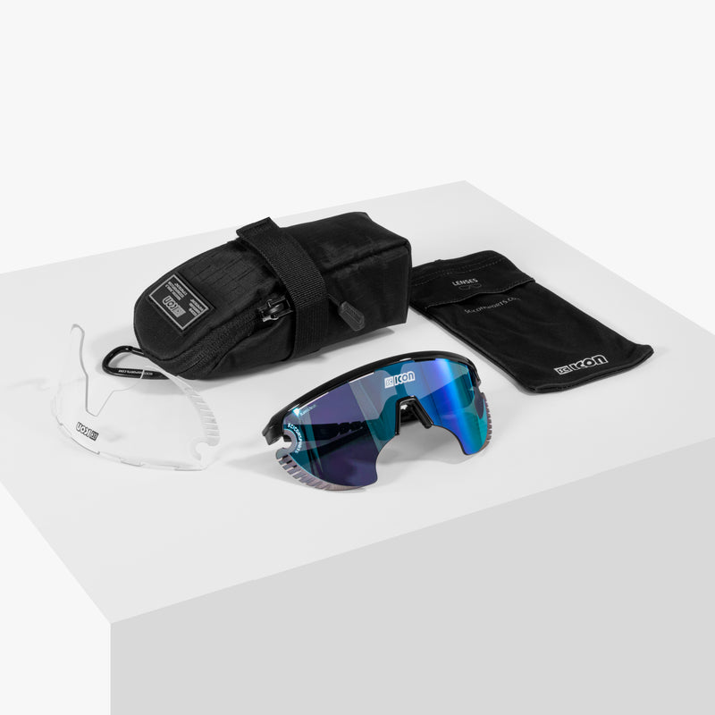Scicon Occhiali Sportivi Aerowing Lamon Cristallo/Lente Blu In Linea