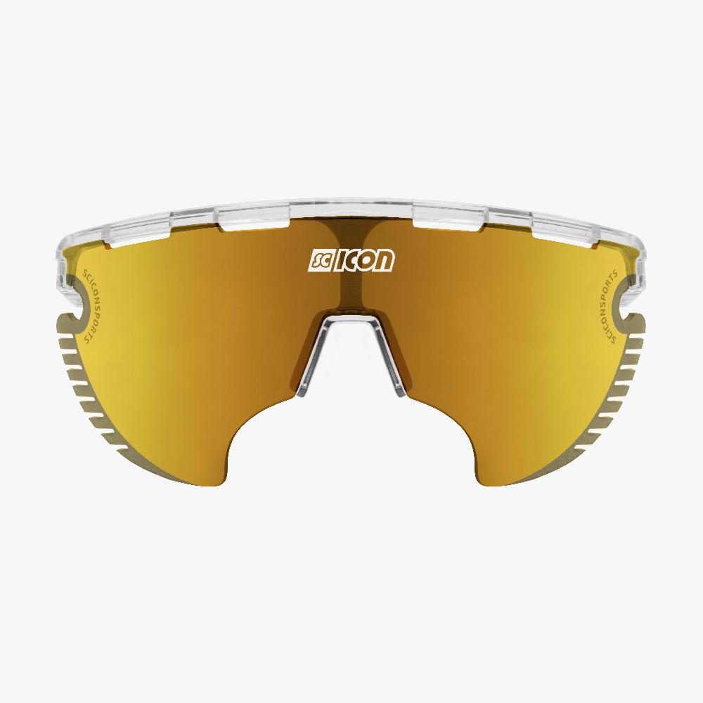 Scicon Occhiali Aerowing Lamon Cristallo/Lente Bronzo Specchiata Nuovo