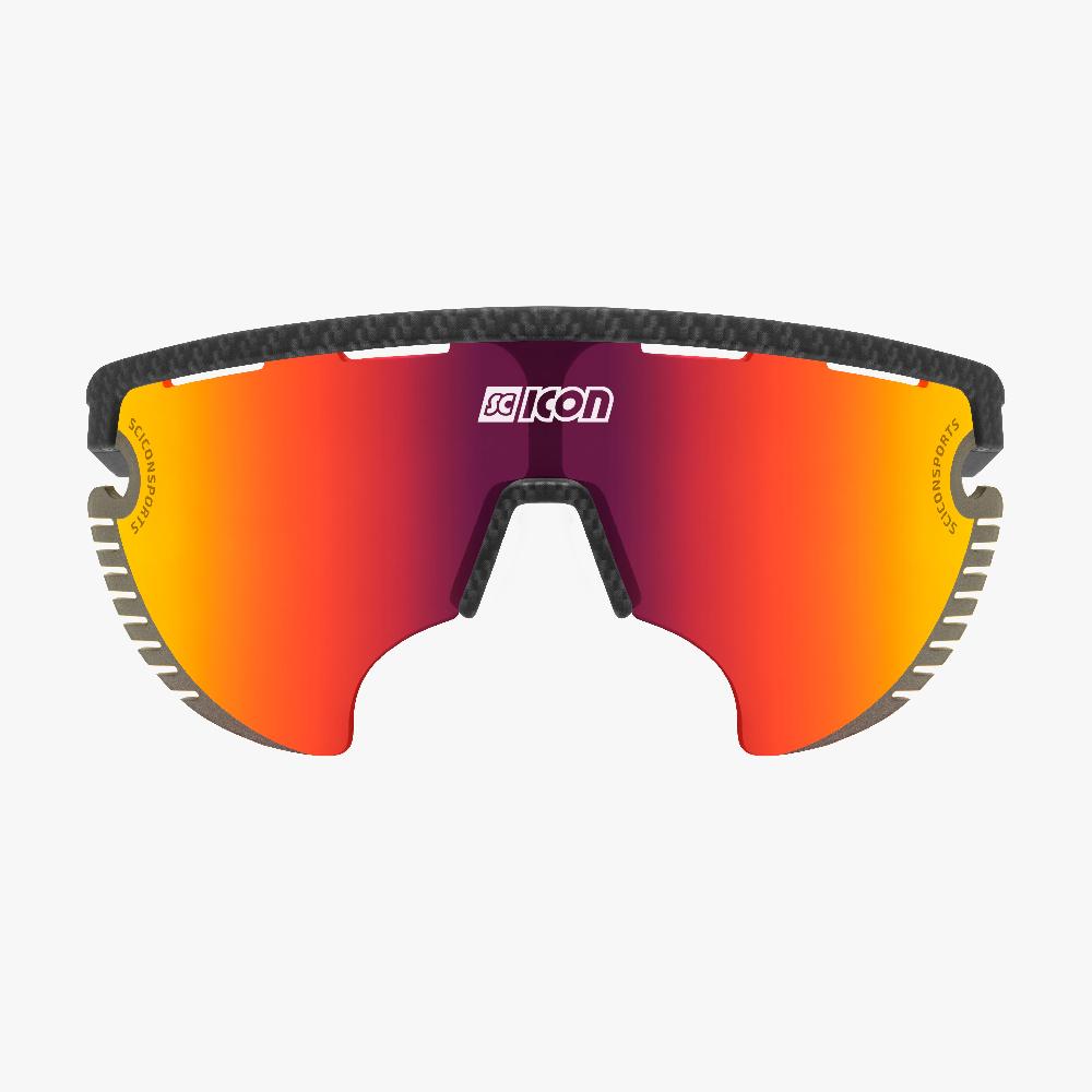 Scicon Occhiali Aerowing Lamon Carbon/Lente Rossa Specchiata Qualità