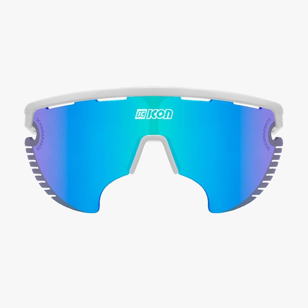 Scicon Occhiali Sportivi Aerowing Lamon Montatura Bianca/Lente Blu Vendita