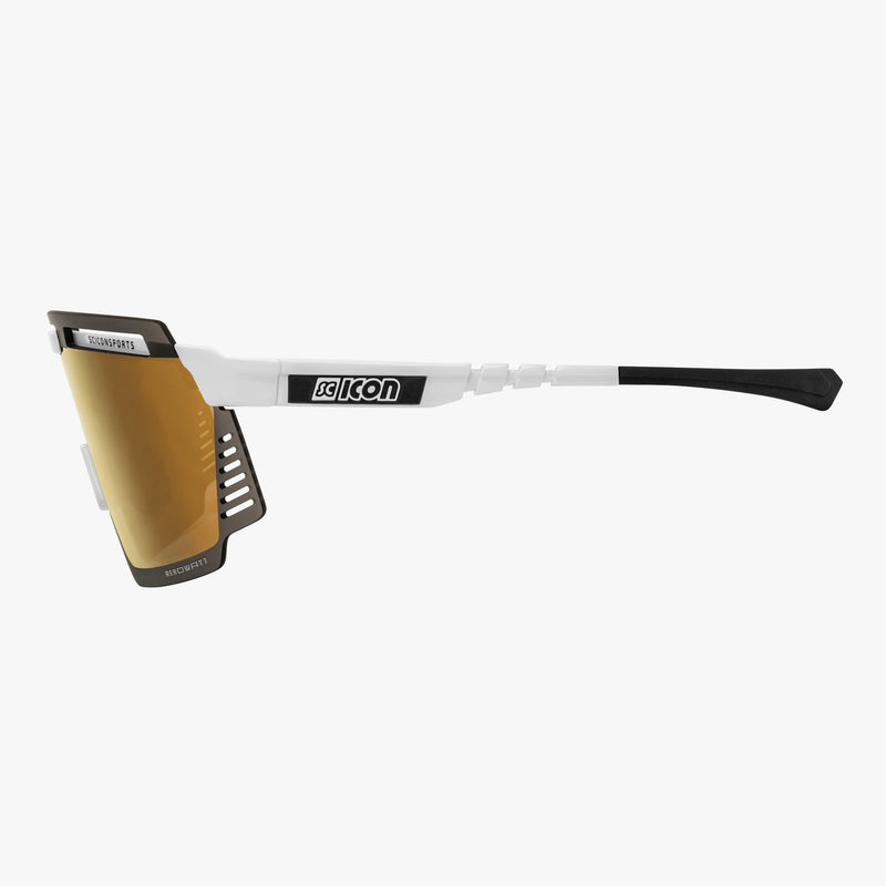 Scicon Aerowatt Occhiali Sportivi Bianco/Bronzo Soddisfazione Garantita