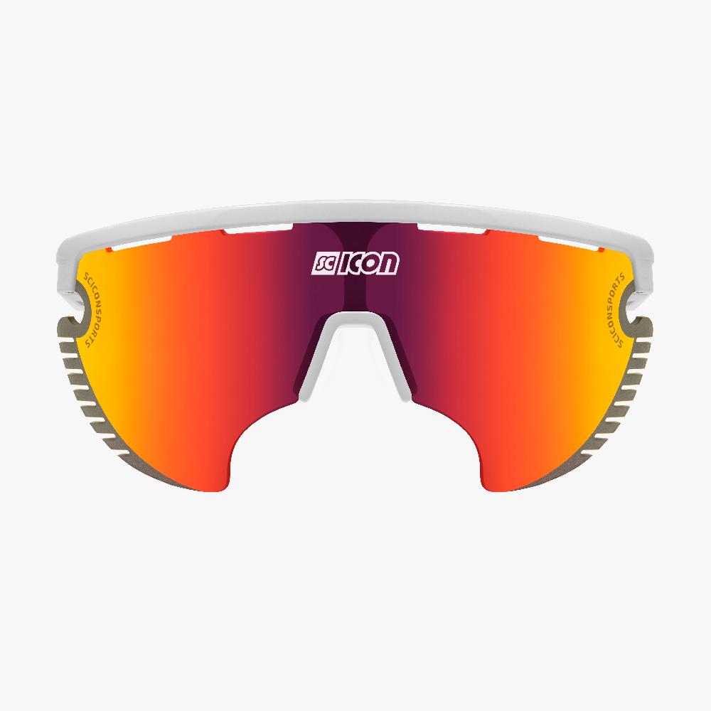 Scicon Occhiali Sportivi Aerowing Lamon Bianchi/Lente Rossa Specchiata Fino Al -60%
