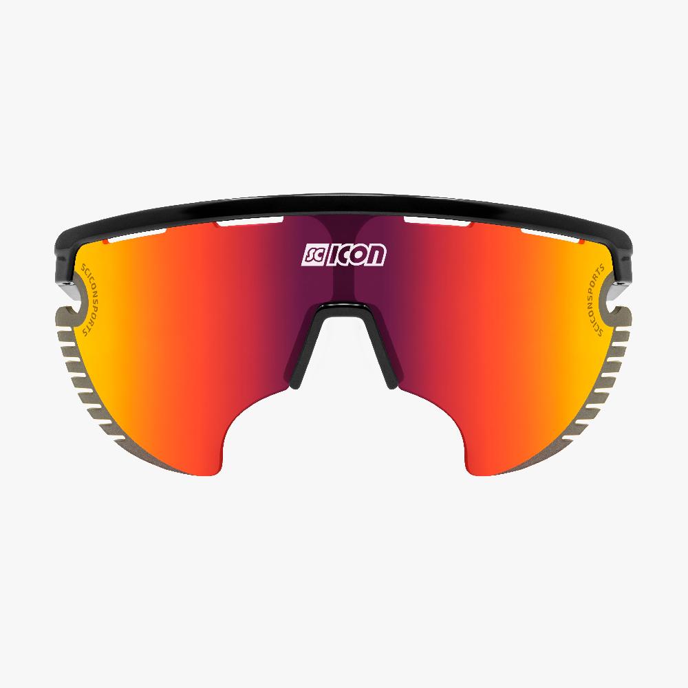 Scicon Occhiali Aerowing Lamon Montatura Nera/Lente Rossa Specchiata Saldi