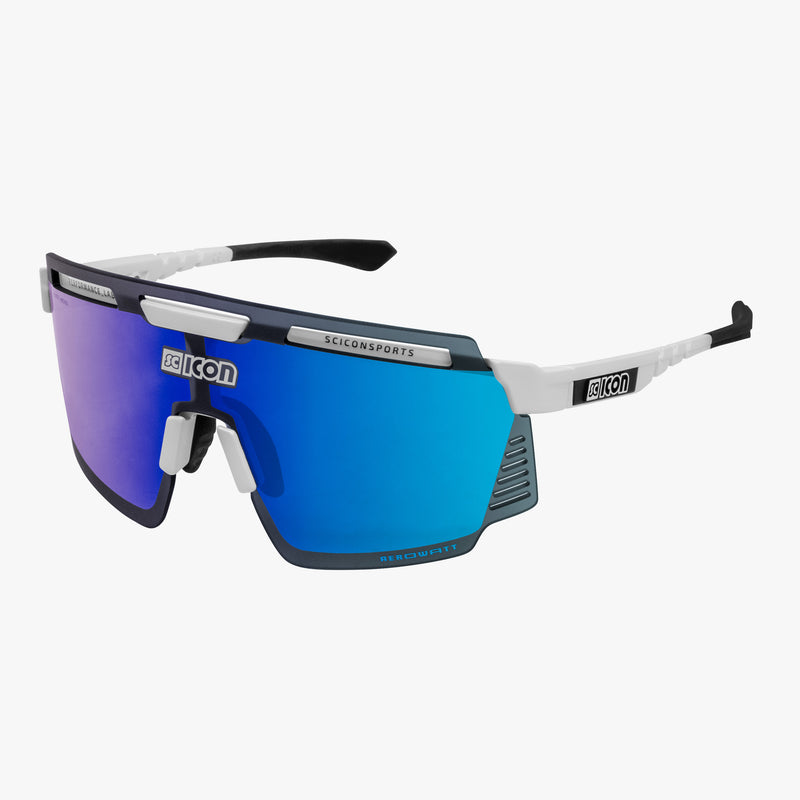 Scicon Aerowatt Occhiali Sportivi Bianco/Blu Hotsell